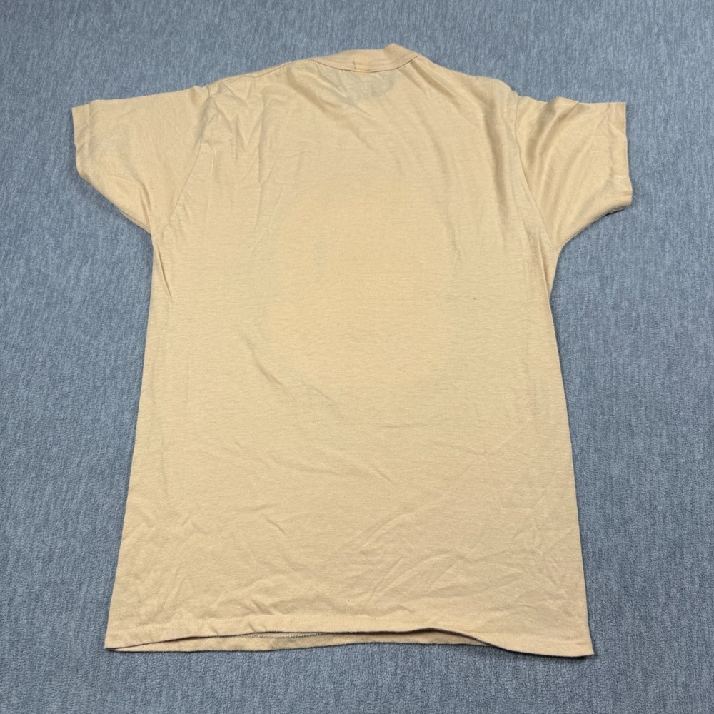 T's T-Shirt Men M Beige Graphic Beer Drinkers Hall Of Fame Vintage Single Stitch - Picture 5 of 6